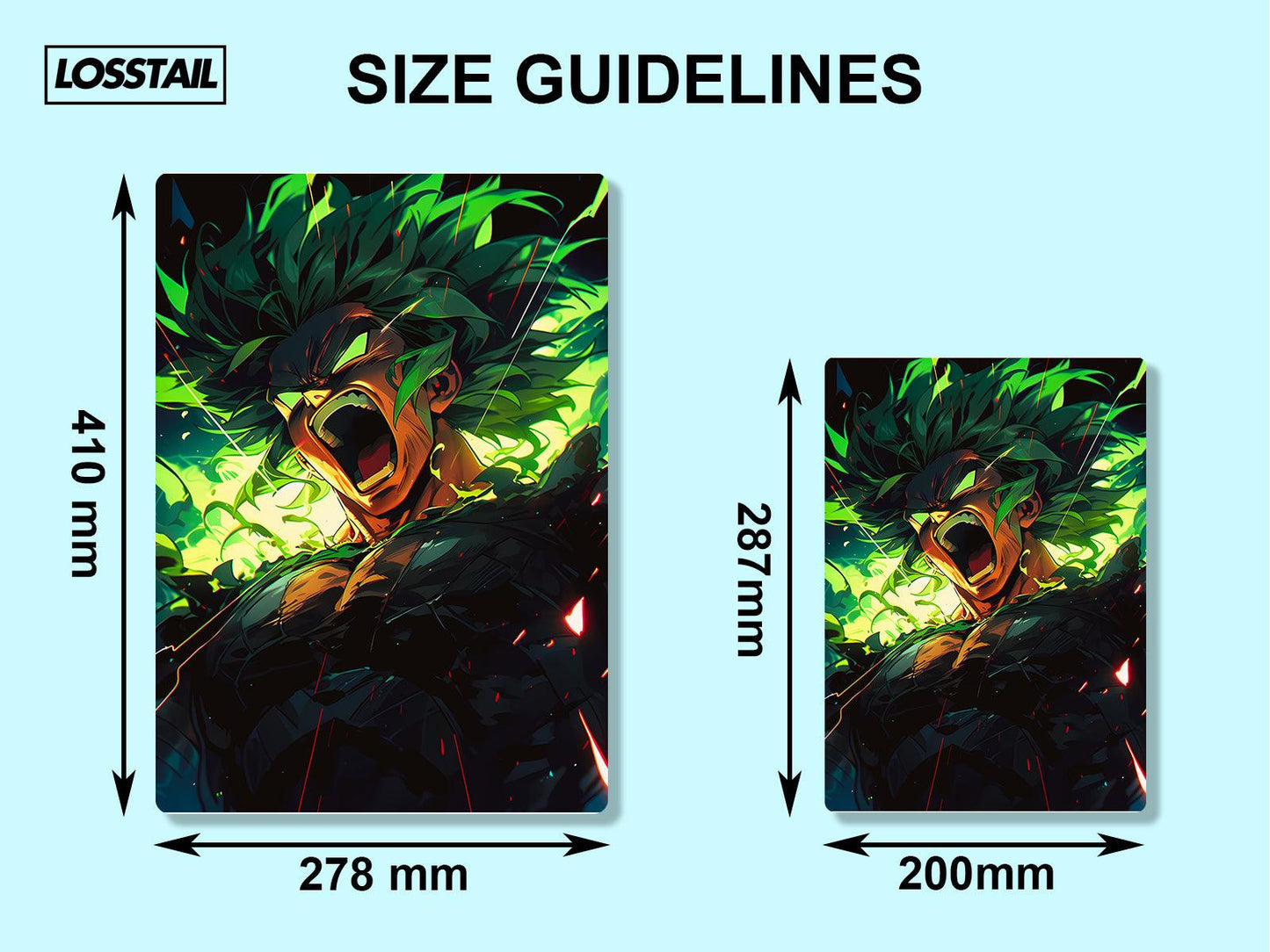 Broly - Dragon Ball - Metal Poster - Losstail - LOSSTAIL