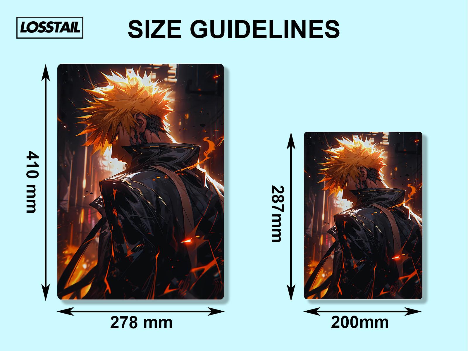 Ichigo Kurosaki - Bleach - Metal Poster - Losstail - LOSSTAIL