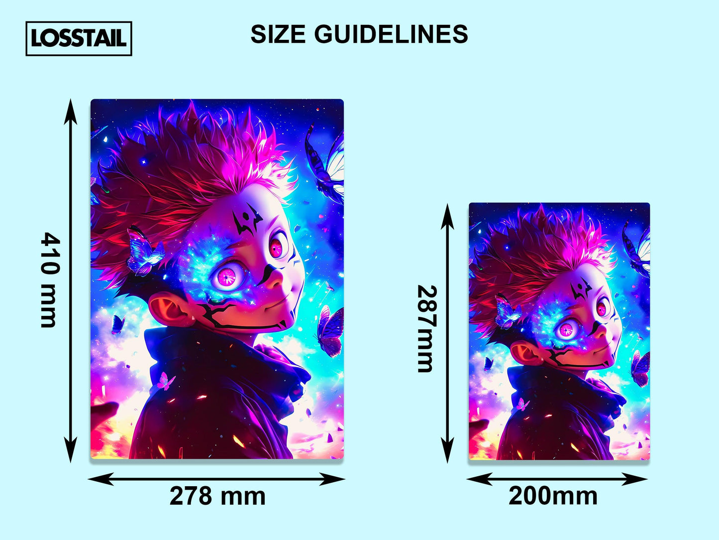 Sukuna - Jujutsu Kaisen - Metal Poster - Losstail - LOSSTAIL