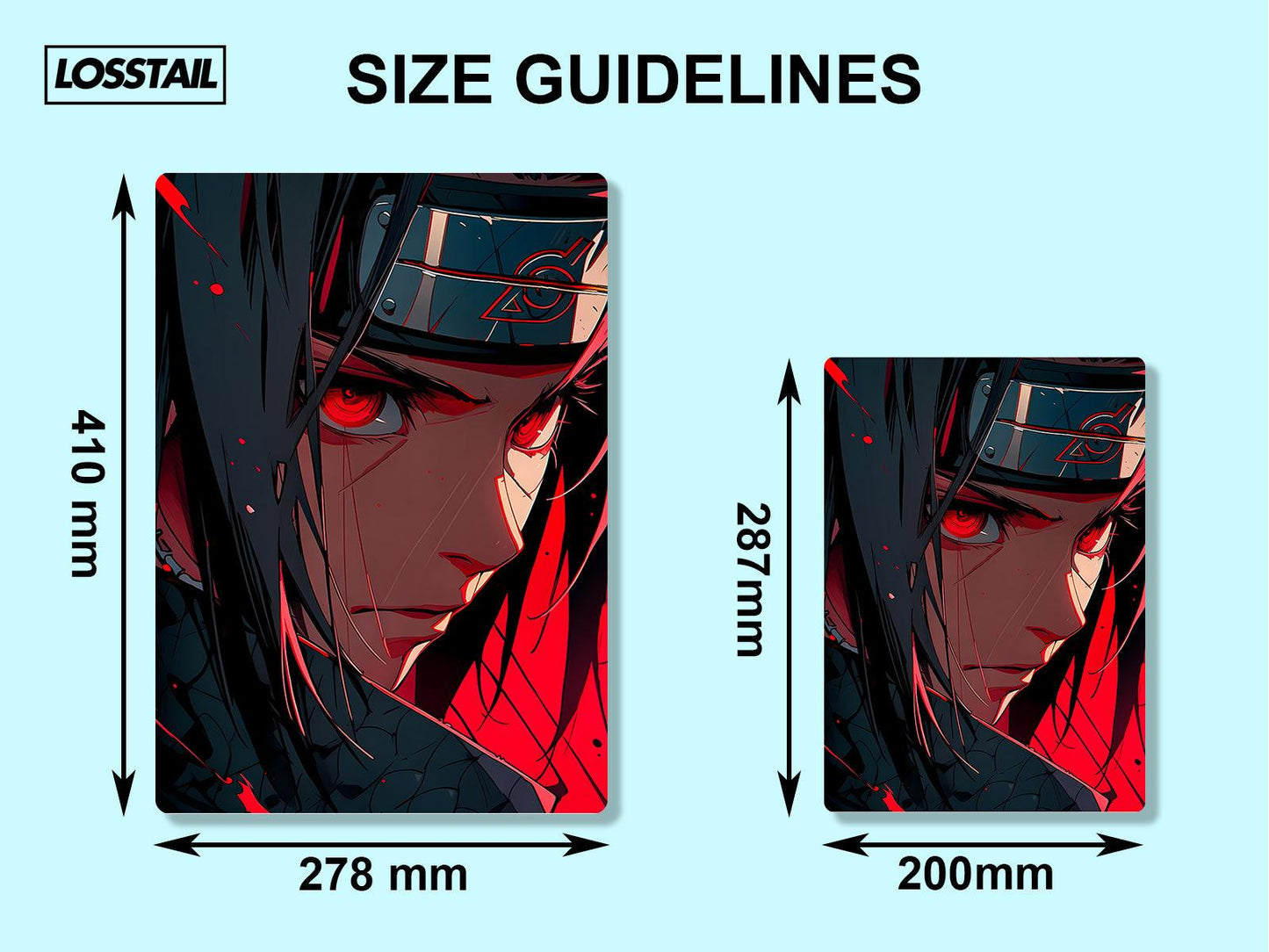 Itachi Uchiha - Naruto - Metal Poster - Losstail