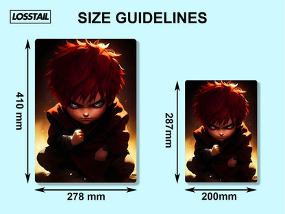 Kid Gaara - Naruto - Metal Poster - Losstail.