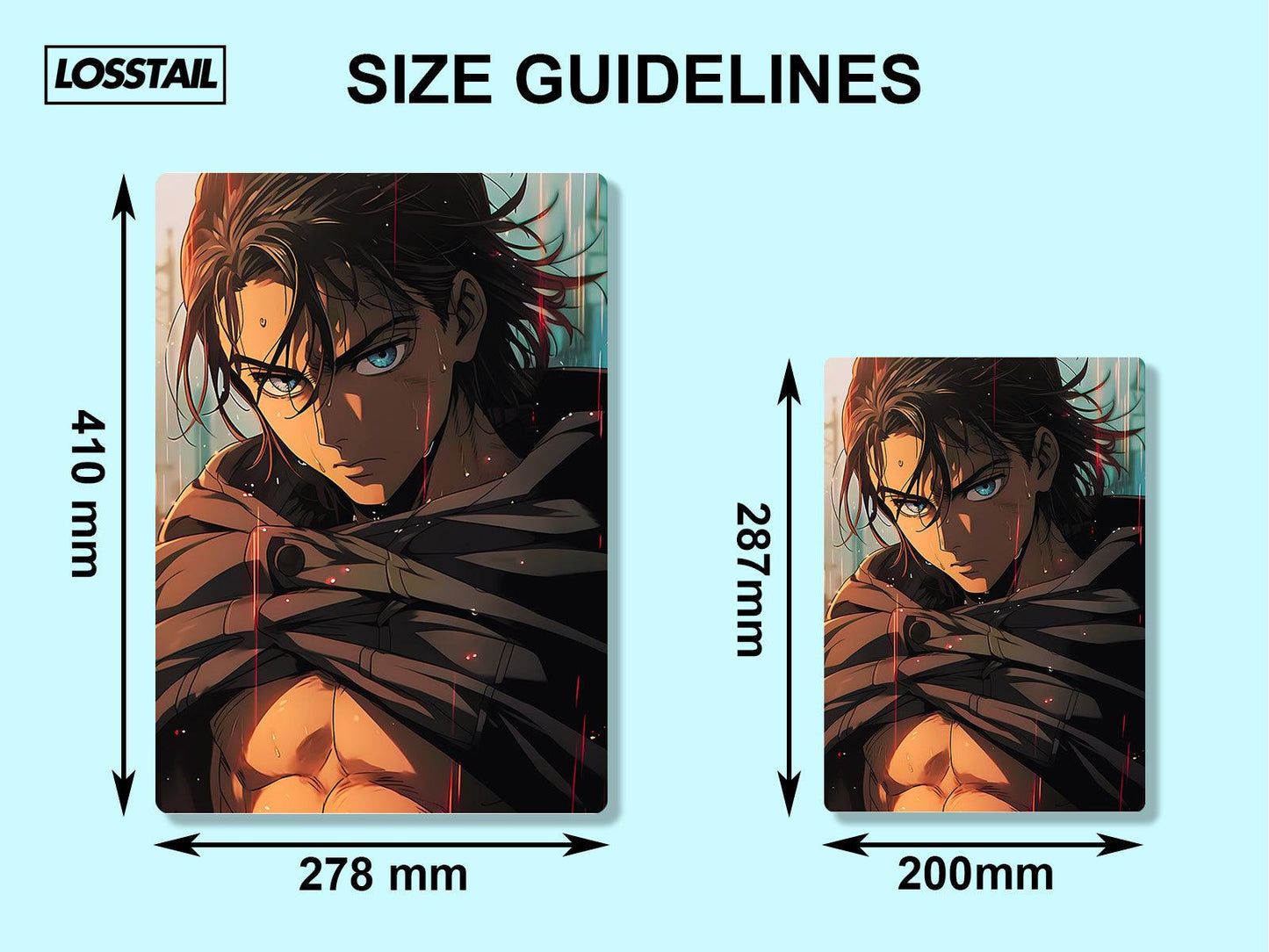 Eren Yeager - Attack On Titan - Metal Poster - Losstail