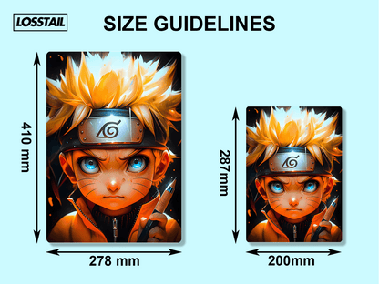 Kid Naruto - Naruto - Metal Poster - Losstail.