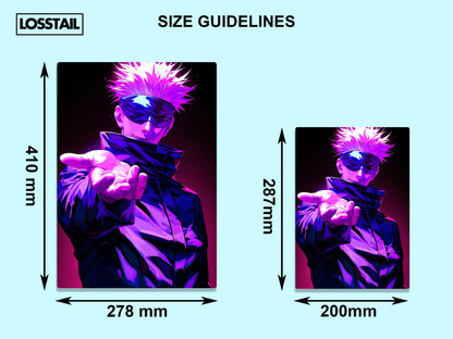 Satoru Gojo - Jujutsu Kaisen - Metal Poster - Losstail - LOSSTAIL